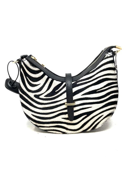 Borsa in cavallino zebrato IL LACCIO | 1486PELLE+CAVALLINONERO+ZEBRA BIANCO